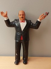 Vintage WWF Mean Gene Okerlund LJN Wrestling Superstars Figure 1986 Titan