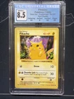 Pokémon Base Set 1999 Shadowless Pikachu Red Cheeks 58/102 CGC 8.5 NM/Mint+