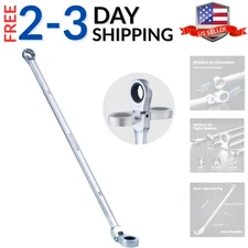 10mm Extra Long Ratcheting Wrench, Flex Head & Fixed Offset Head Double Box E...