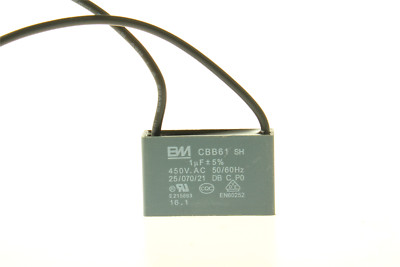 Universal Electric Machine Capacitor CBB61 1uf 2 Wires Motor Ceiling Fan