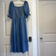Gap Woman’s Denim maxi dress with front slit small