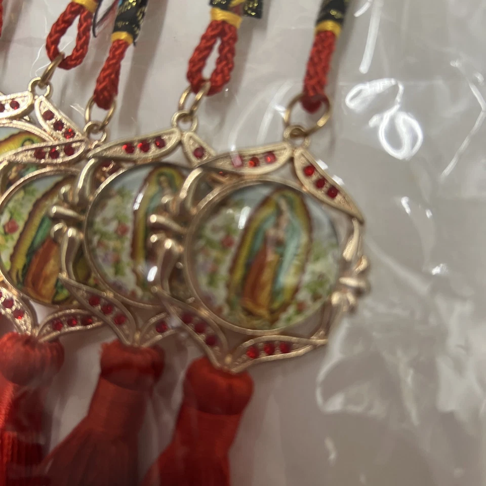 12 peças pingente de borla Virgen De Guadalupe De carro favores Recuerdos - Imagem 2 de 2