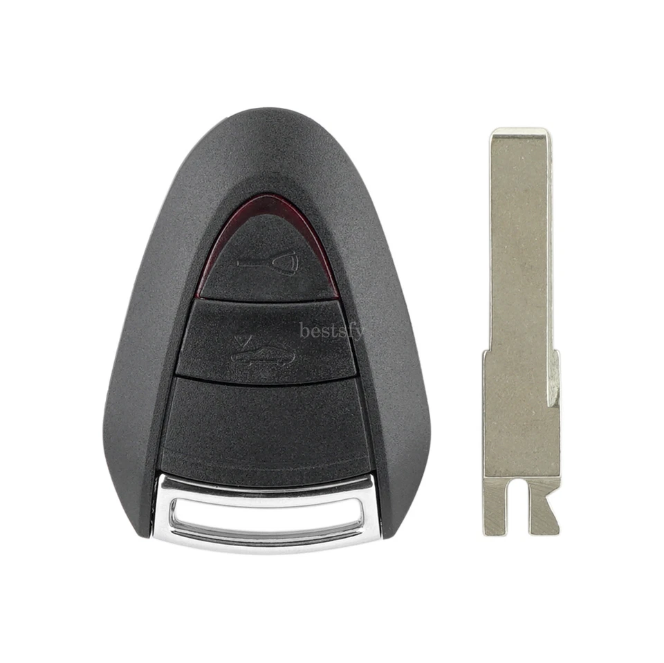 Para Porsche 997 911 Boxster S Cayman Coche Control Remoto Llavero 2 Botones + Chip Foto 3 de 4