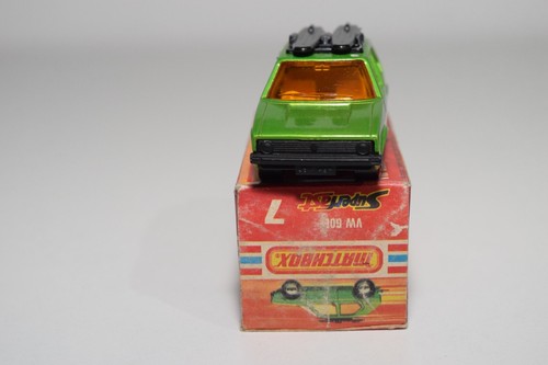 A94 1:64 3 INCH MATCHBOX SUPERFAST 7 VW VOLKSWAGEN GOLF MK1 MK I GREEN MIB - Picture 4 of 15
