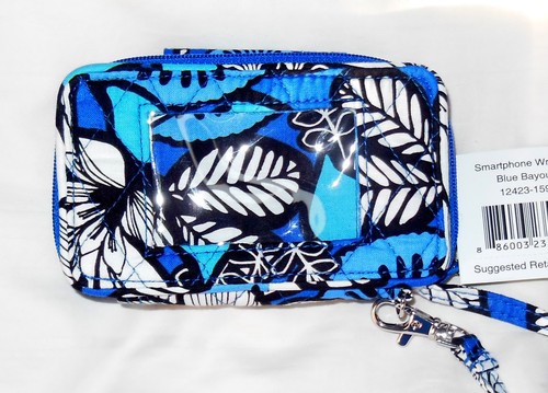 New with Tags Vera Bradley small SMARTPHONE WRISTLET in BLUE BAYOU 12423-159 - Picture 2 of 7