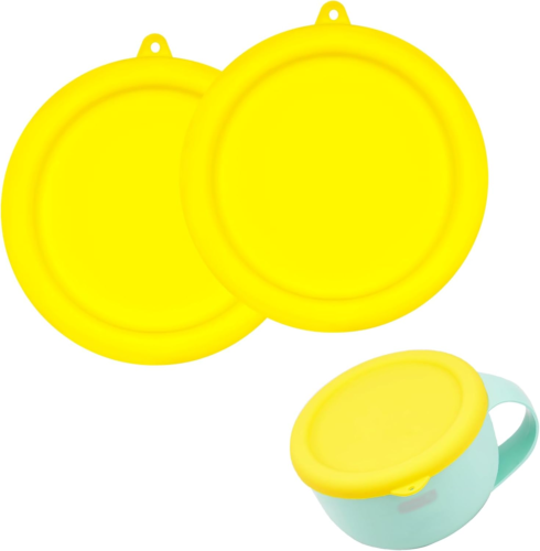 2Pcs Silicone Lids for Dash My Mug Ice Cream Maker, Silicone Bowl Covers for Das