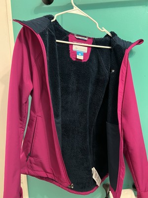 Columbia Soft shell Omni Shield Women s Large Magenta and Navy 