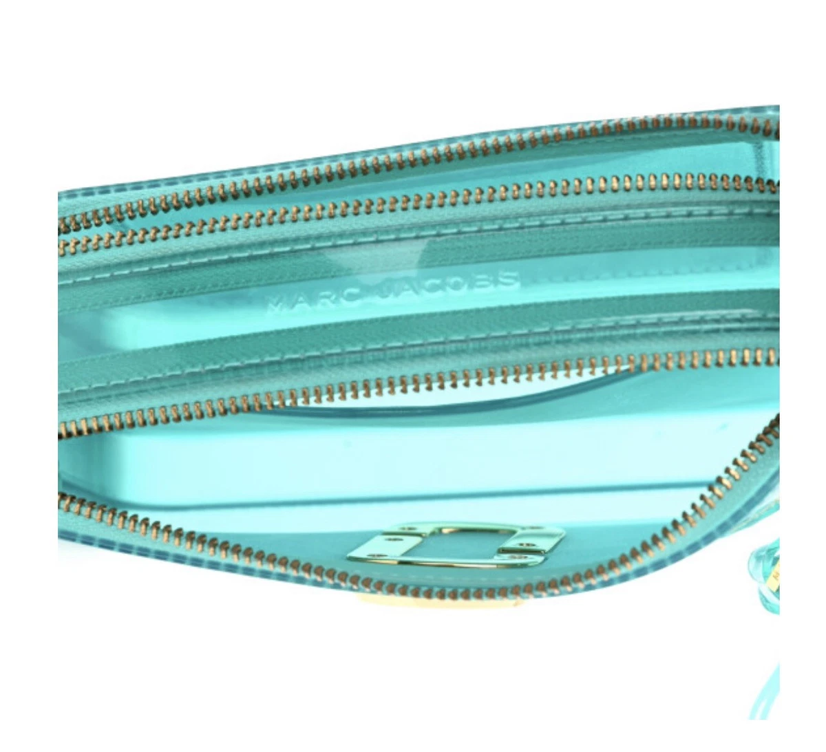 MARC JACOBS JELLY SNAPSHOT BAG IN TURQUOISE (TIFFANY BLUE).