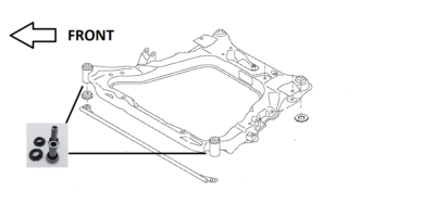 FOR NISSAN SERENA 2.0i C25 C26 FRONT SUBFRAME FRONT BUSH KIT | eBay
