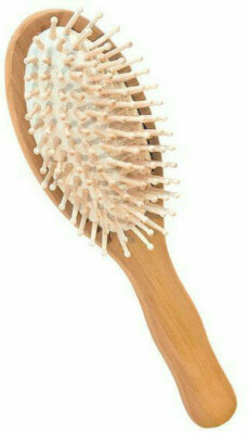 Haarbürste Haarholzbürste Bürste mit Holzborsten 9-reihig 7cm*23cm Croll&Denecke