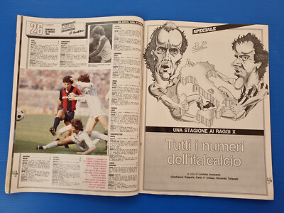 Tutto Serie B Et C – Magazine Juillet 1983 Avec Poster – Empoli, Pescara, Catania, Milan, Lazio