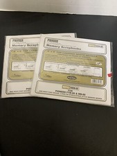 New Lot of 2 Pioneer Scrapbook Top Loading Refill Pages 8" x 8" Memory RMW-88