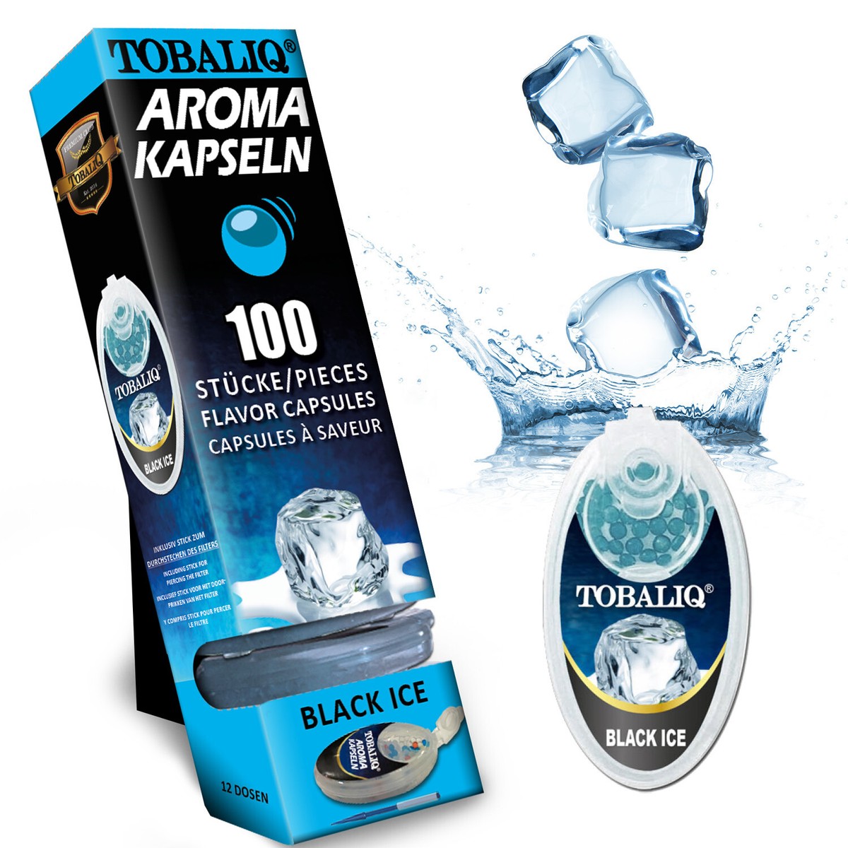 Premium Aroma Kapseln Menthol DIY Click Filter Kugeln 10er-Pack 2000