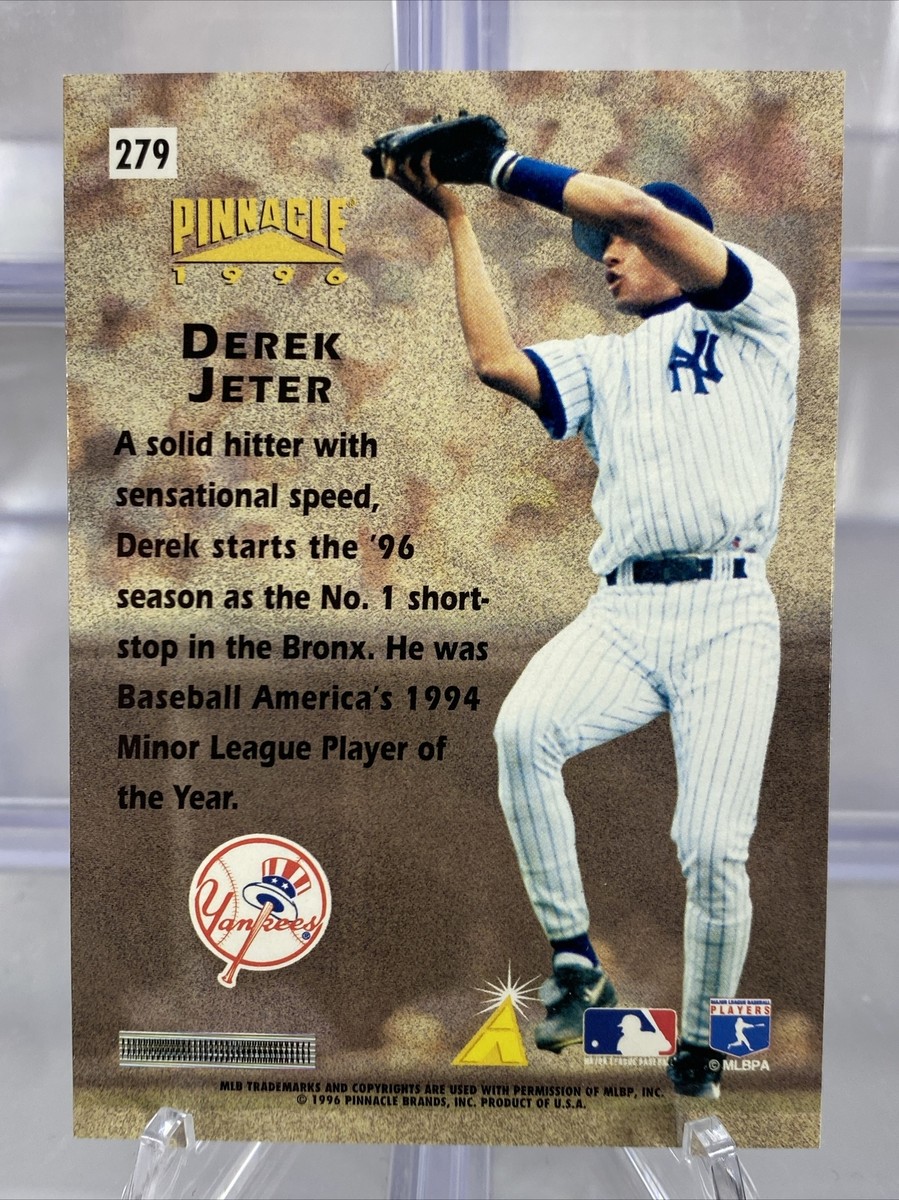 1996 Pinnacle DEREK JETER Hardball Heroes Gold Foil Rookie Card