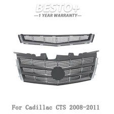 Suit For Cadillac CTS 2008-2011 Replacement Front Upper & Lower Grille Plastic