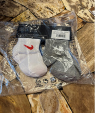 Nike Infant/Toddler Boy's 6-Pair Pack Ankle Socks Lightweight Tie-Dye Black