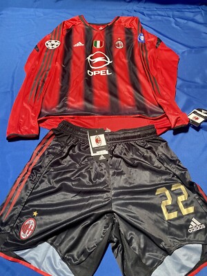 BNWT! AC MILAN 2004-05 #22 KAKA UEFA CHAMPIONS LEAGUE MATCH ISSUE