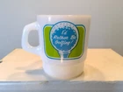 Vintage Galaxy Milk Glass I'd Rather Be Golfing Fon du Lac Park Dist WI Mug Cup