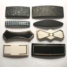 Ets J Lacraz Classic Vintage Barrette Retro Girl Ornate Hair Clip Made in France