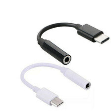 2 x USB C to 3.5mm AUX Headphone Adapter Type C Jack Cable For Android