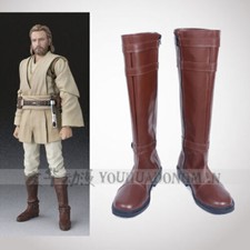Star Wars Obi Wan Kenobi Jedi Boots Shoes Cosplay Costume Boots Halloween Props