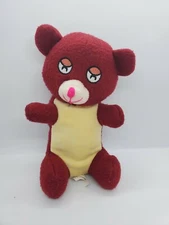 A and A Global Industries Burgundy/Maroon and Tan Plush Stuffed Animal Bear Toy