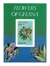 Ghana 1984 - Scott# 926 - Flowers, Flora, Nature - Imperf - Souvenir Sheet - MNH