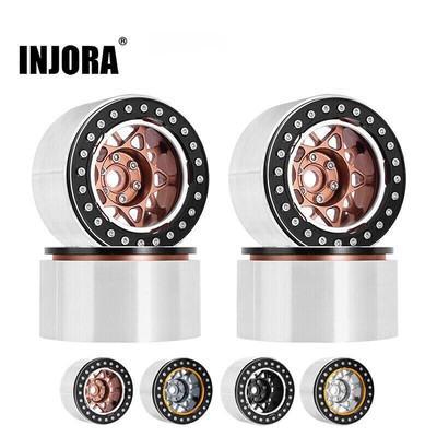 INJORA Offset -10mm 2.2'' Beadlock Wheels for SCX10 RR10 Wraith TRX4 TRX6,W2208
