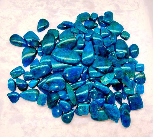Apatite hANDMADE lOT Natural Cabochon 300Cts. Wholesale Loose Gemstone Lot - Picture 9 of 10