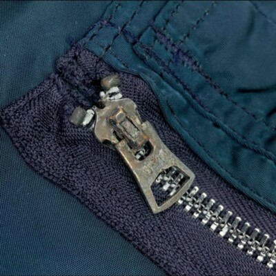 Used 80s ALPHA MA-1 Flight Jacket, Navy, USA Made, Size M, Rare