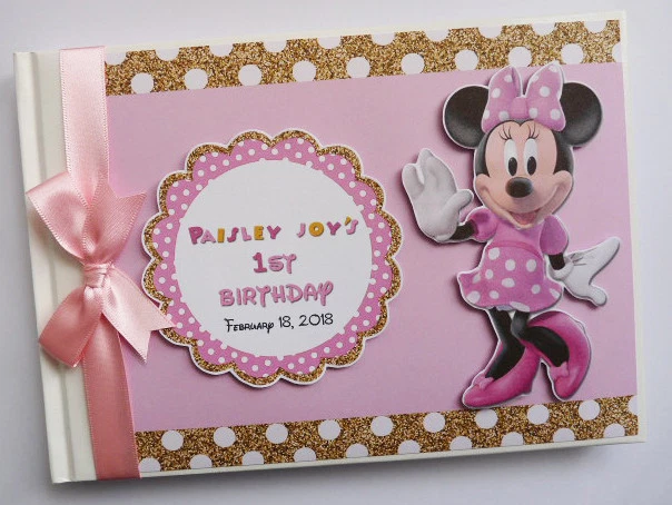 Pink and gold minnie mouse outlet