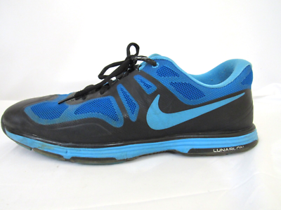 Nike Ascend Hyperfuse Golf Sneakers Size 10 Nike Mens Hyperfuse Lunar Ascend Golf Shoes Yellow Gray  main image 2