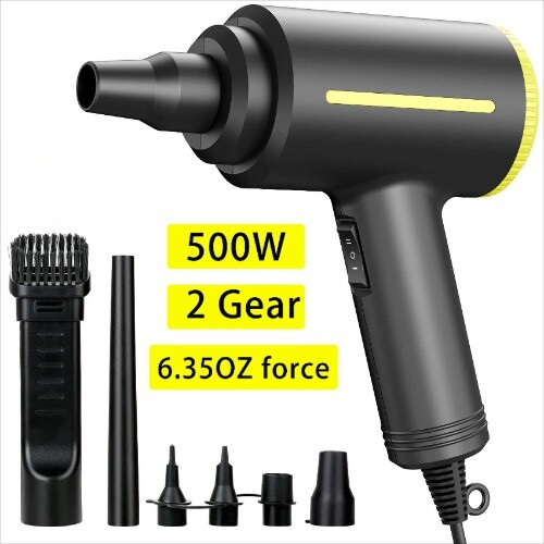 500watts Electric Air Duster Blower Keyboard Cleaner Compressed Air Can Duster