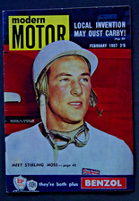 Modern Motor 1957 Feb VW Karmann-Ghia Fiat 1100 Austin A35 Nash Hudson Ford USA