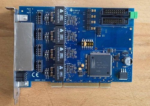 HFC 4S  4 PORT ISDN PCI Karte, COLOGNE Chip für VoIP z.B. SWYX, Asterisk etc.