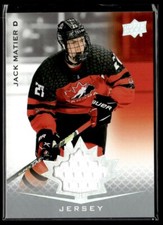 2021-22 Upper Deck Team Canada Juniors Jersey Jack Matier #93