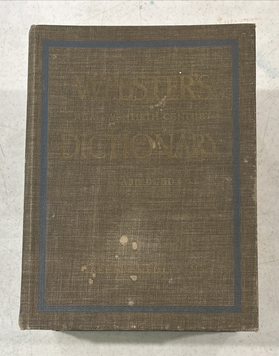 Webster's New Twentieth Century Dictionary, Second Edition