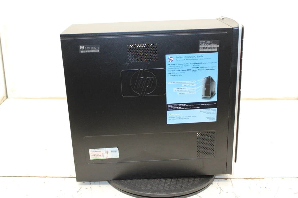 HP Pavilion p6367c-b Desktop Computer Intel Core 2 Quad Q8300 8GB Ram No HDD - Image 3 of 4