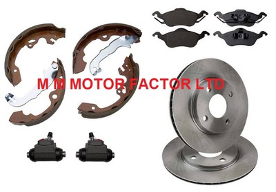 Complete Ford Focus MK1 Brake Kit – Front Discs & Pads + Rear Drums, Shoes & Bearings – E-approved - View #3