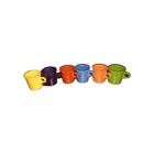 Fiesta Ware Rainbow Tea Cup Set of 6 Homer Laughlin HLC Coffee Mug