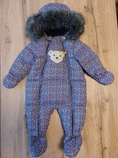 Baby Winter Daunenoverall; Steiff, Lila; Gr. 68, Mädchen, Sehr Gut