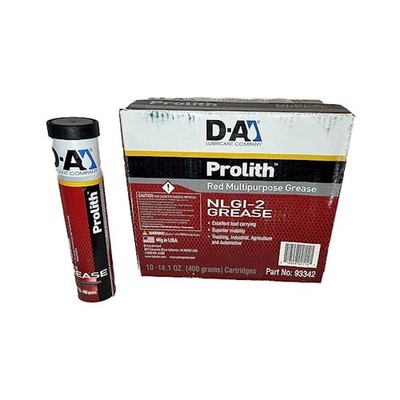 Grease - Lithium Complex NLGI 2, 14oz Tubes, 10-Tube Case, Red Multipurpose