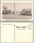 Rainbow Courts El Paso Texas Postcard Highway 80 East Motel Neon Sign Vintage