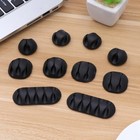 60 stücke Schreibtisch Kabel Clips Kunststoffkabel Organizer Selbstklebende