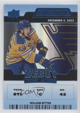2022-23 Credentials Debut Ticket Access Blue 79/99 Will Bitten William #115 09wc