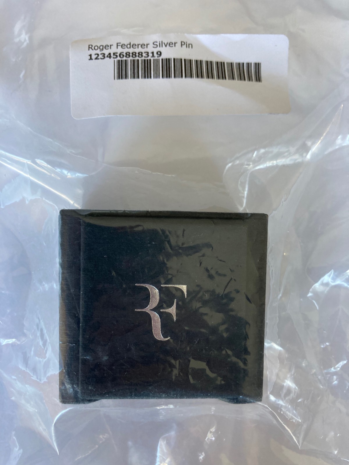 Roger Federer RF Foundation Silver Pin – Individually Numbered – New in RF Box