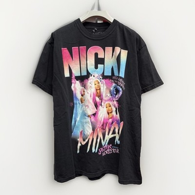 Nicki Minaj Shirt Mens L Black Pink Friday 2 World Tour Graphic Tee Tagless