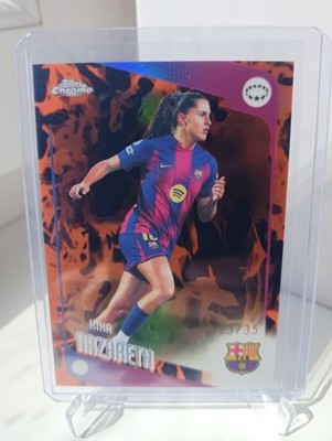 Kika Nazareth 2025-26 Topps Chrome Women's Inferno Refractor #39 Barcelona 23/35