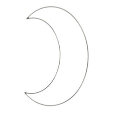 Metal Dream Catcher Rings,Moon Shape Floral Wreath Silver Tone,12" 