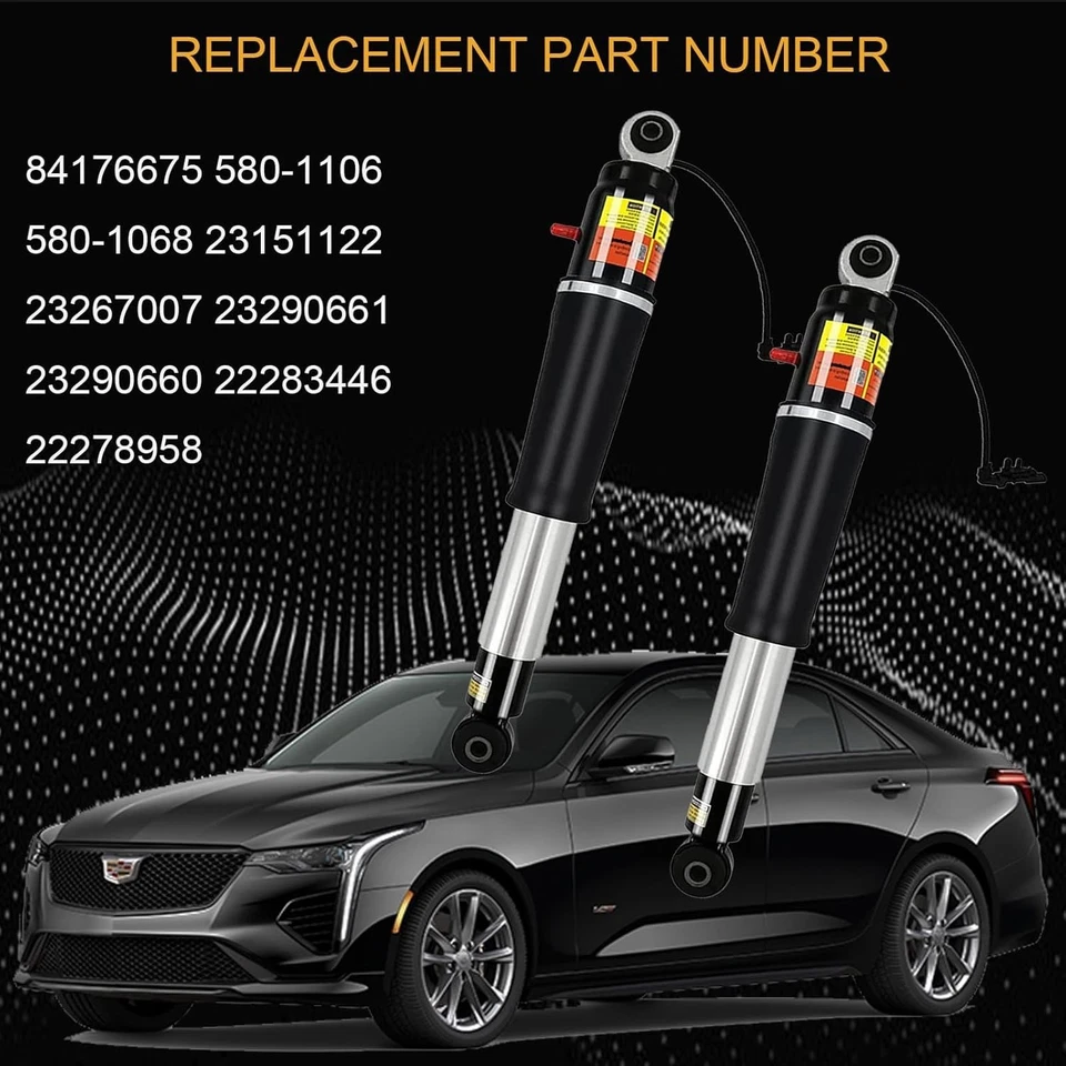 84176675 Amortiguador de puntal de aire trasero, paquete de 2 amortiguadores compatibles con 20 Foto 2 de 4